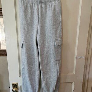 Automet Womens Sweatpants Cargo Fleece Lined Baggy Athletic-S ,